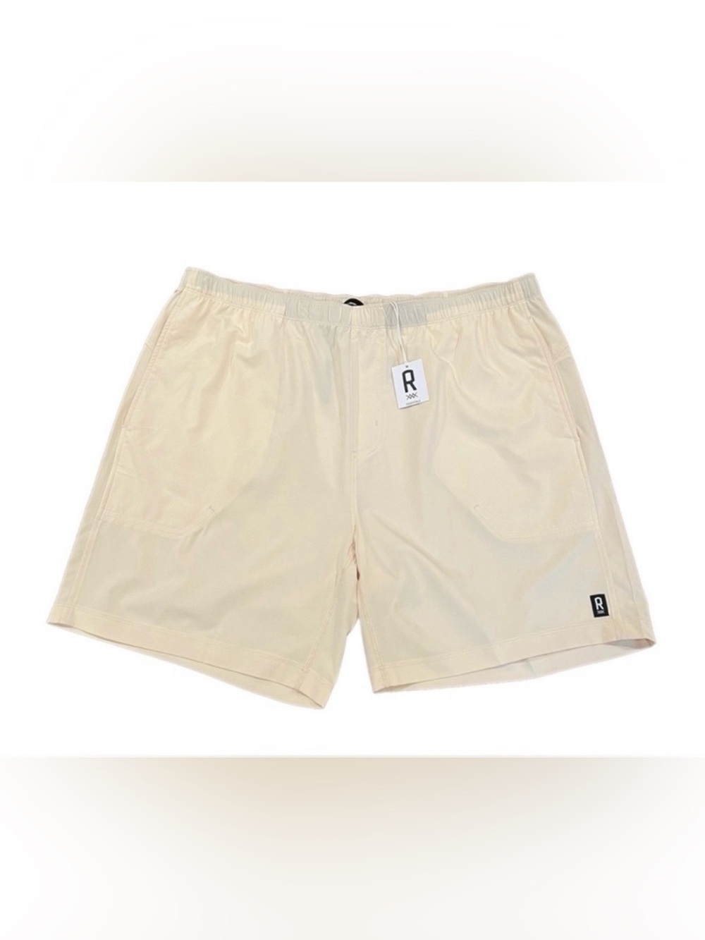 NEW RHONE Men’s 7” Essentials Training Shorts Unlined Ivory XXL Lightweight